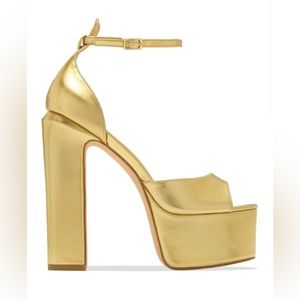 Gold Platfrom High Heel